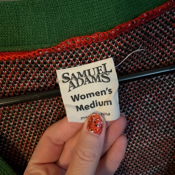 Sam Adams Christmas sweater women’s medium - Picture 5 of 5